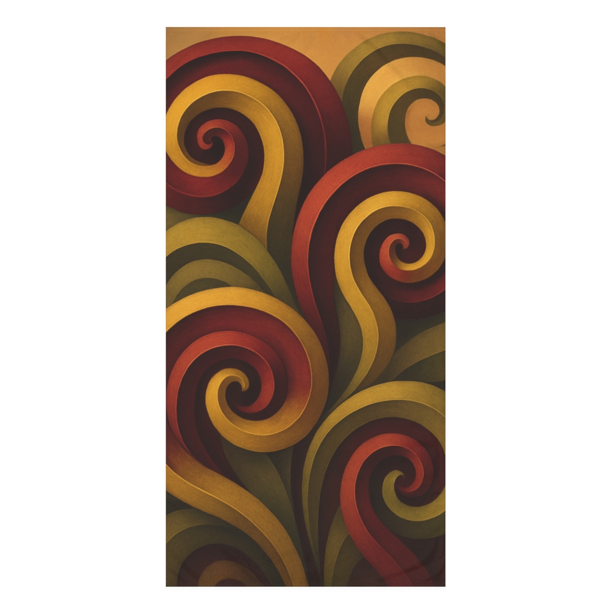 Seed Pod Spiral Composition decorative home towels