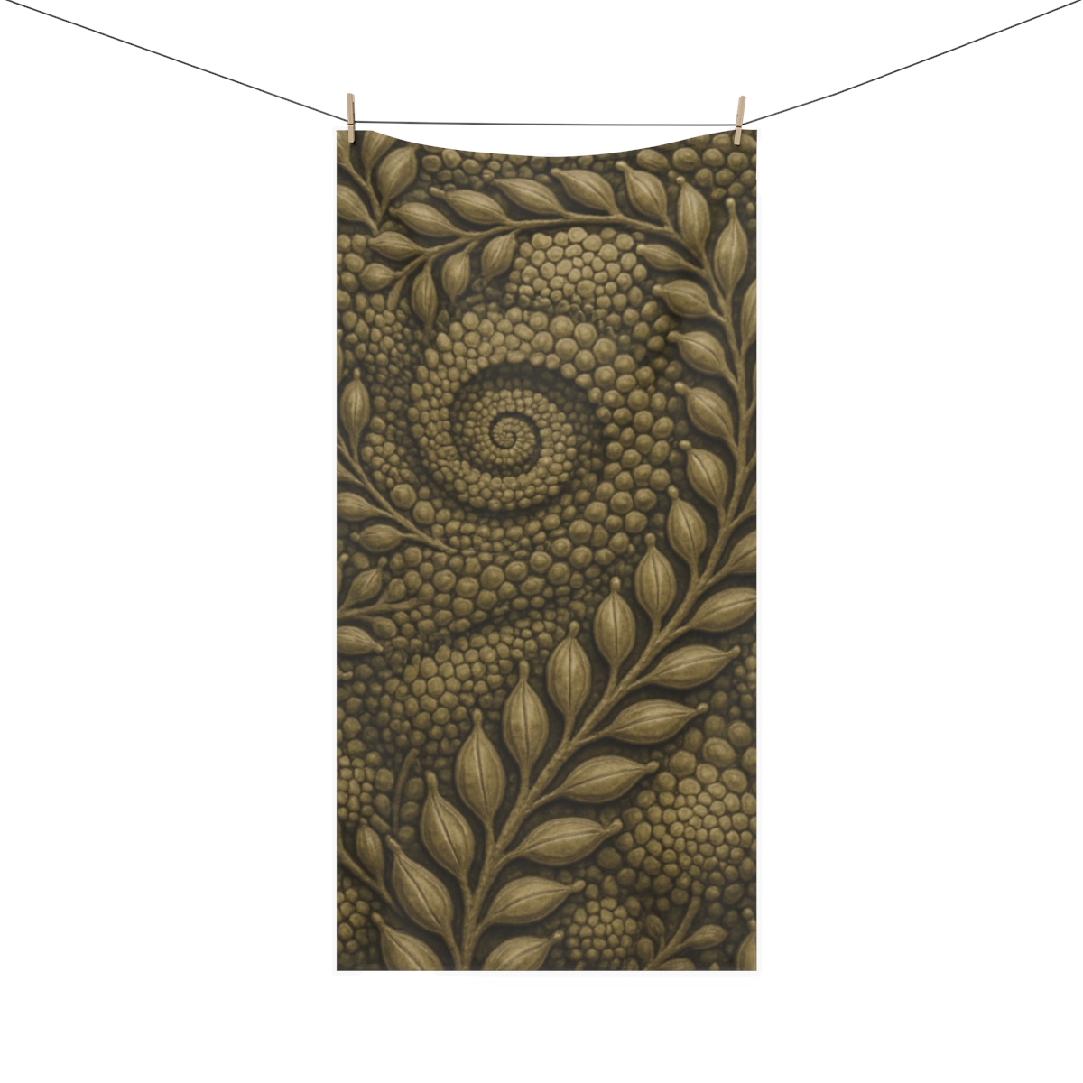 Seed Pod Spiral Design unique gift towels