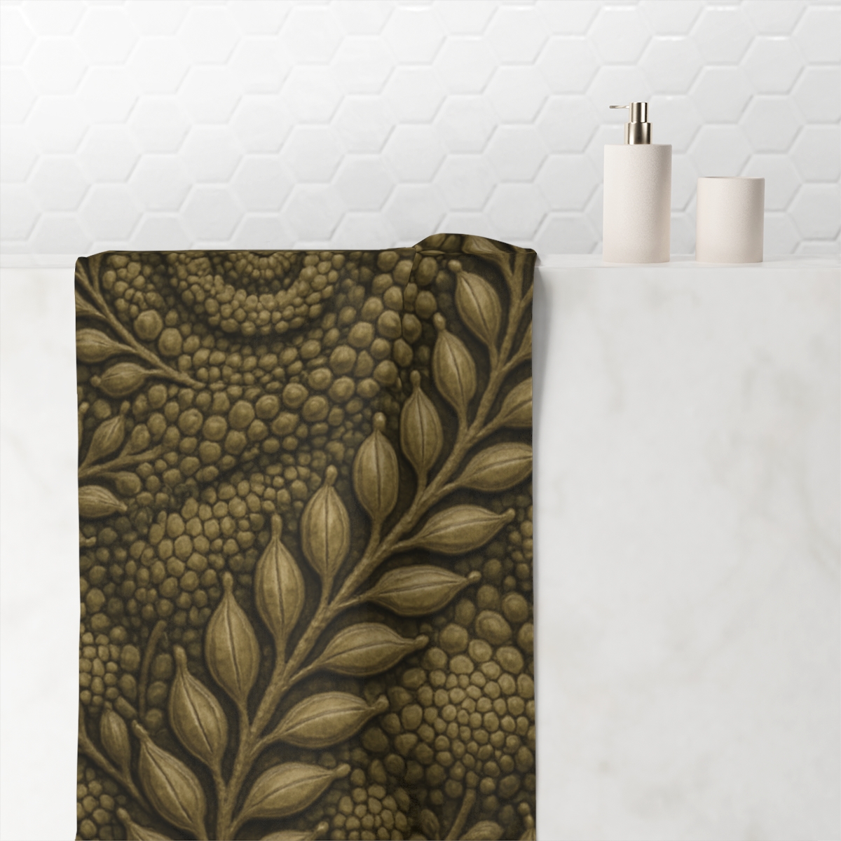 Seed Pod Spiral Design unique gift towels