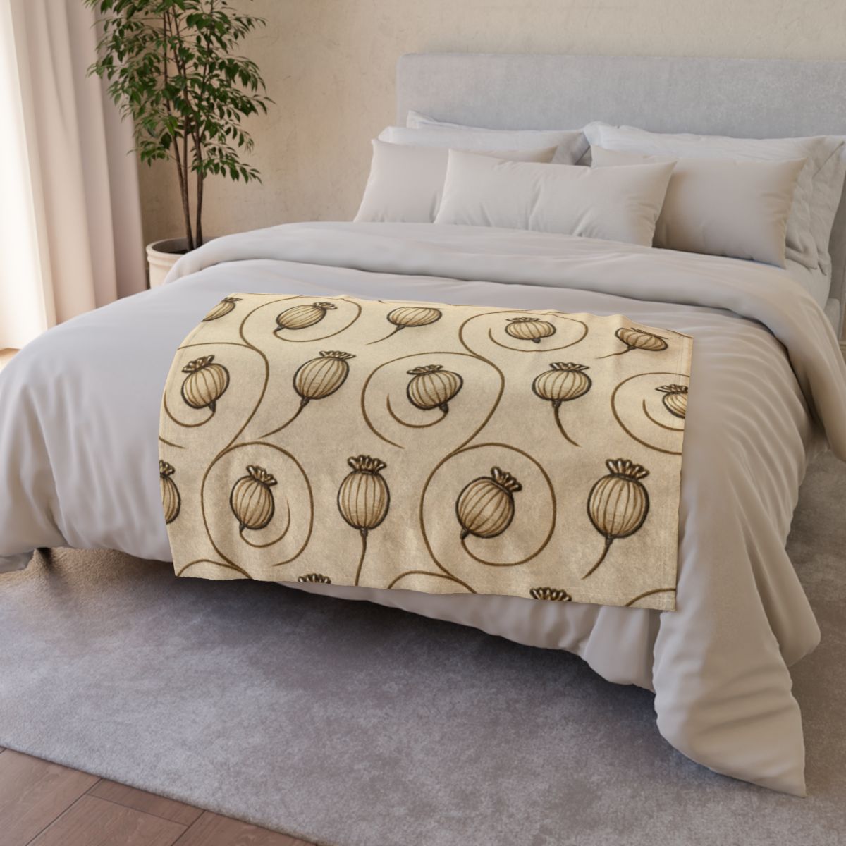 Seed Pod Spiral Ledger decorative home blankets