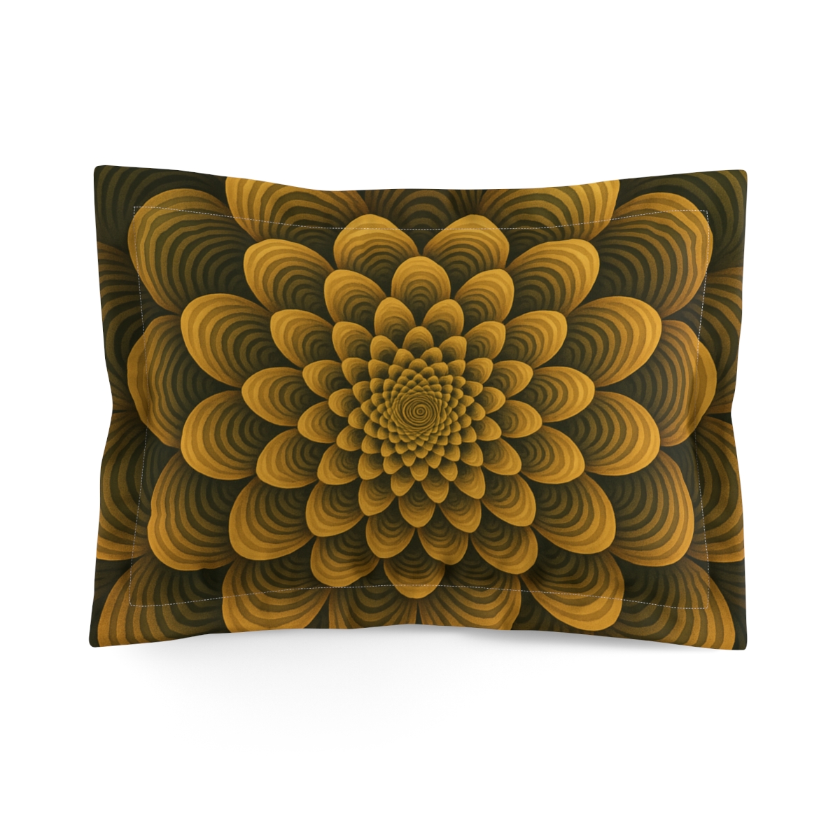 Seed Spiral Moire Bloom stylish throw pillows