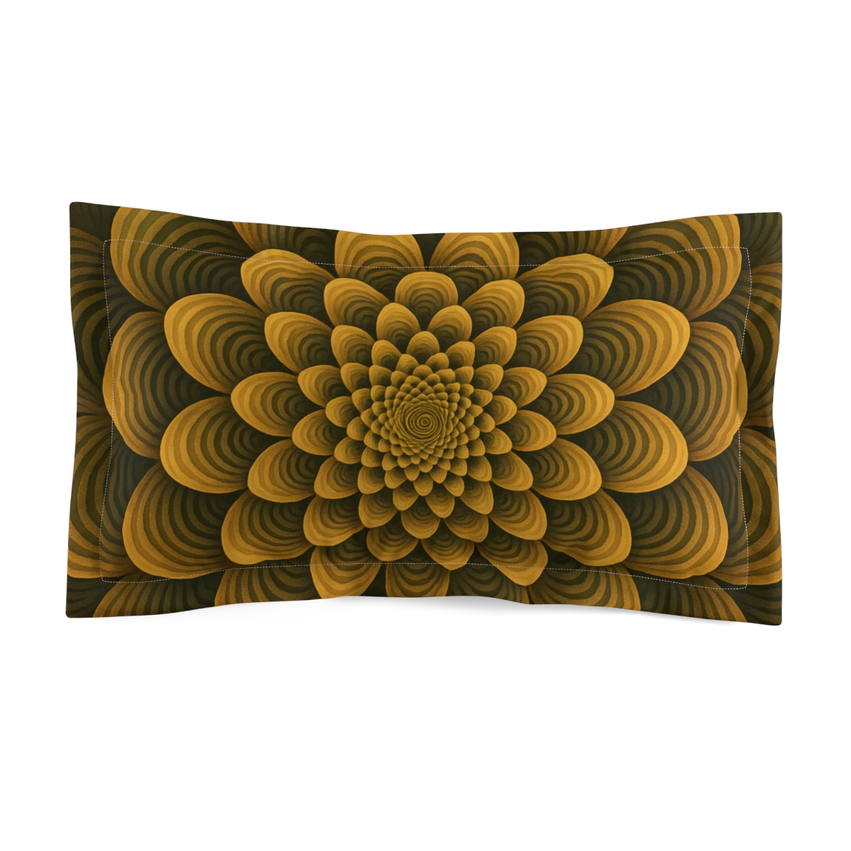 Seed Spiral Moire Bloom stylish throw pillows