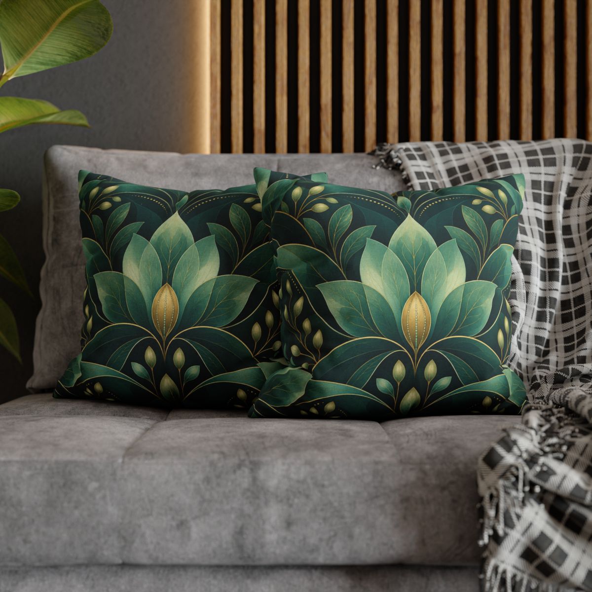 Sepal Wave Chroma trendy patterned pillow cases [AI-387dc192-eabea5a586eb]