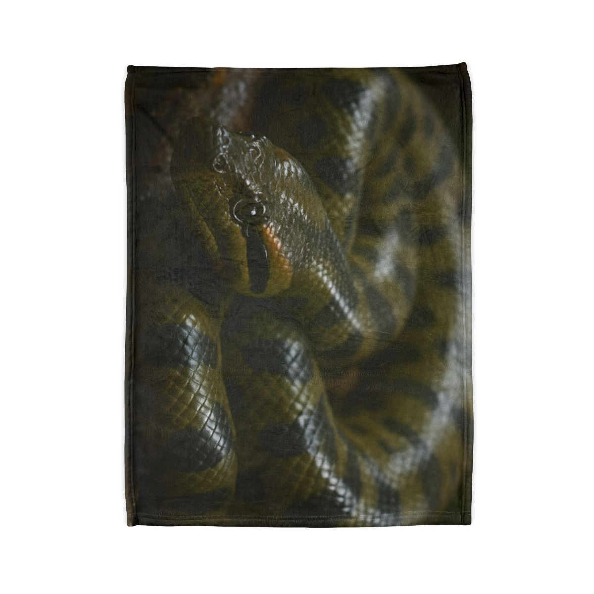 Shadow Coil Green Anaconda decorative home blankets