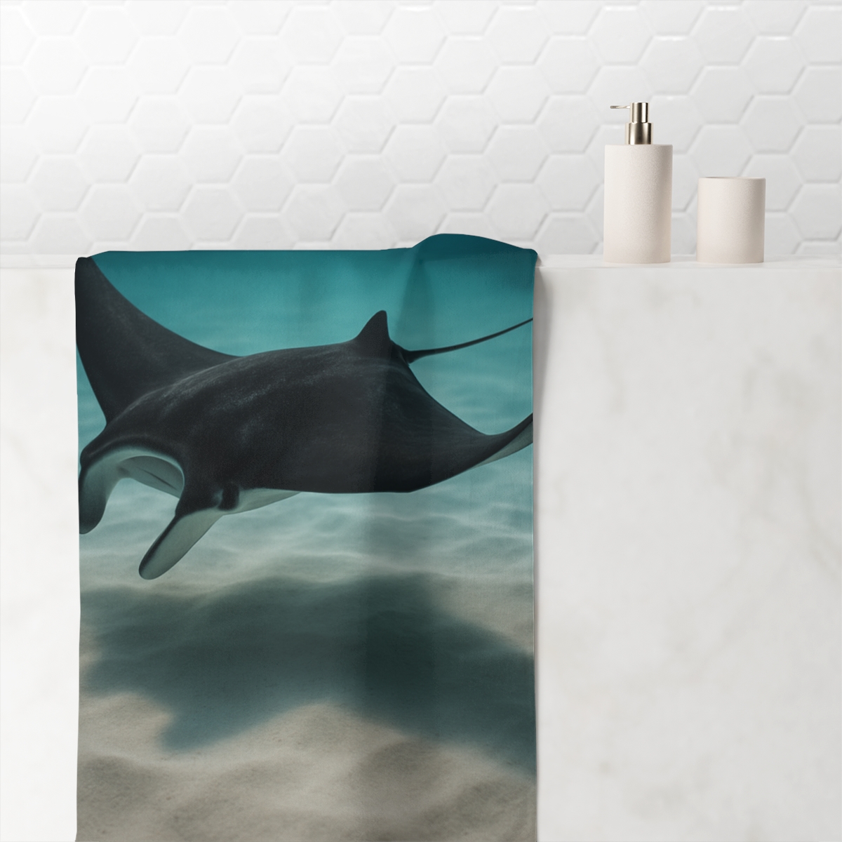 Shadow Glide Manta Ray comfortable face towels