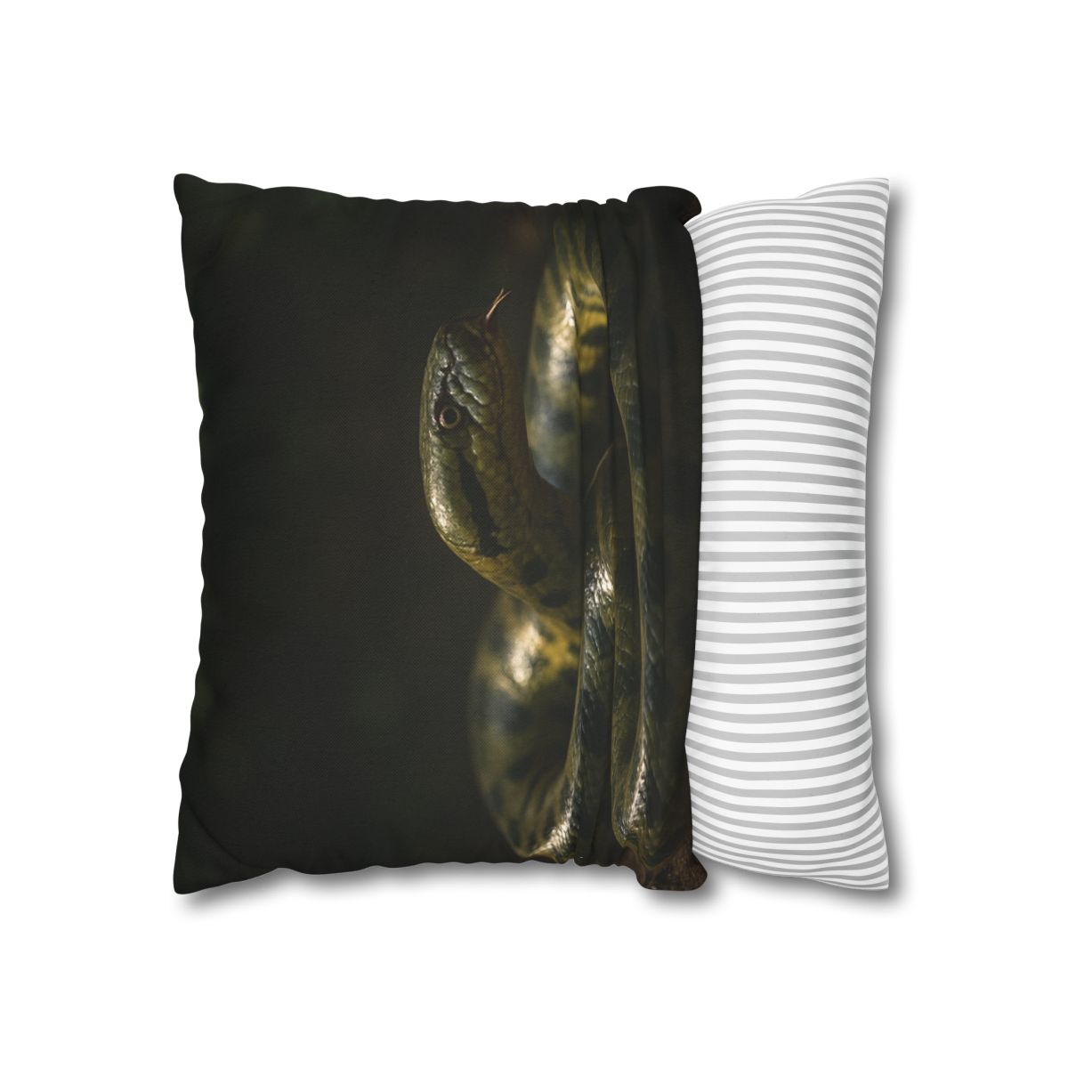 Shadow Ribbon Green Anaconda custom pillow cases