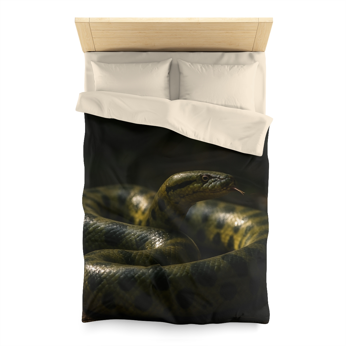 Shadow Ribbon Green Anaconda stylish duvet covers