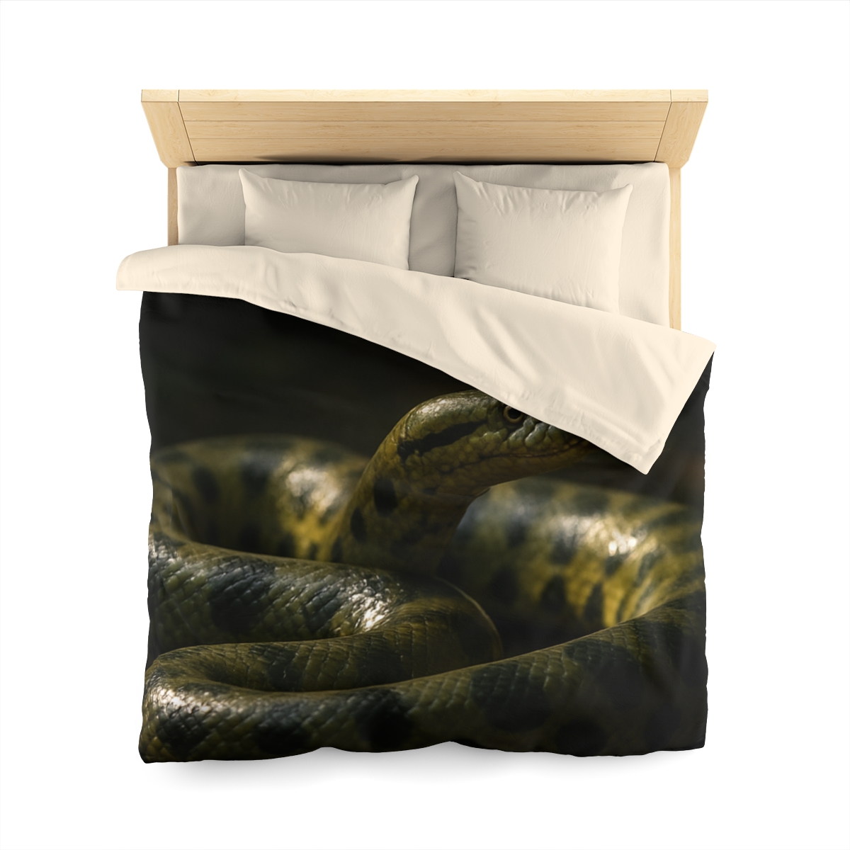 Shadow Ribbon Green Anaconda stylish duvet covers
