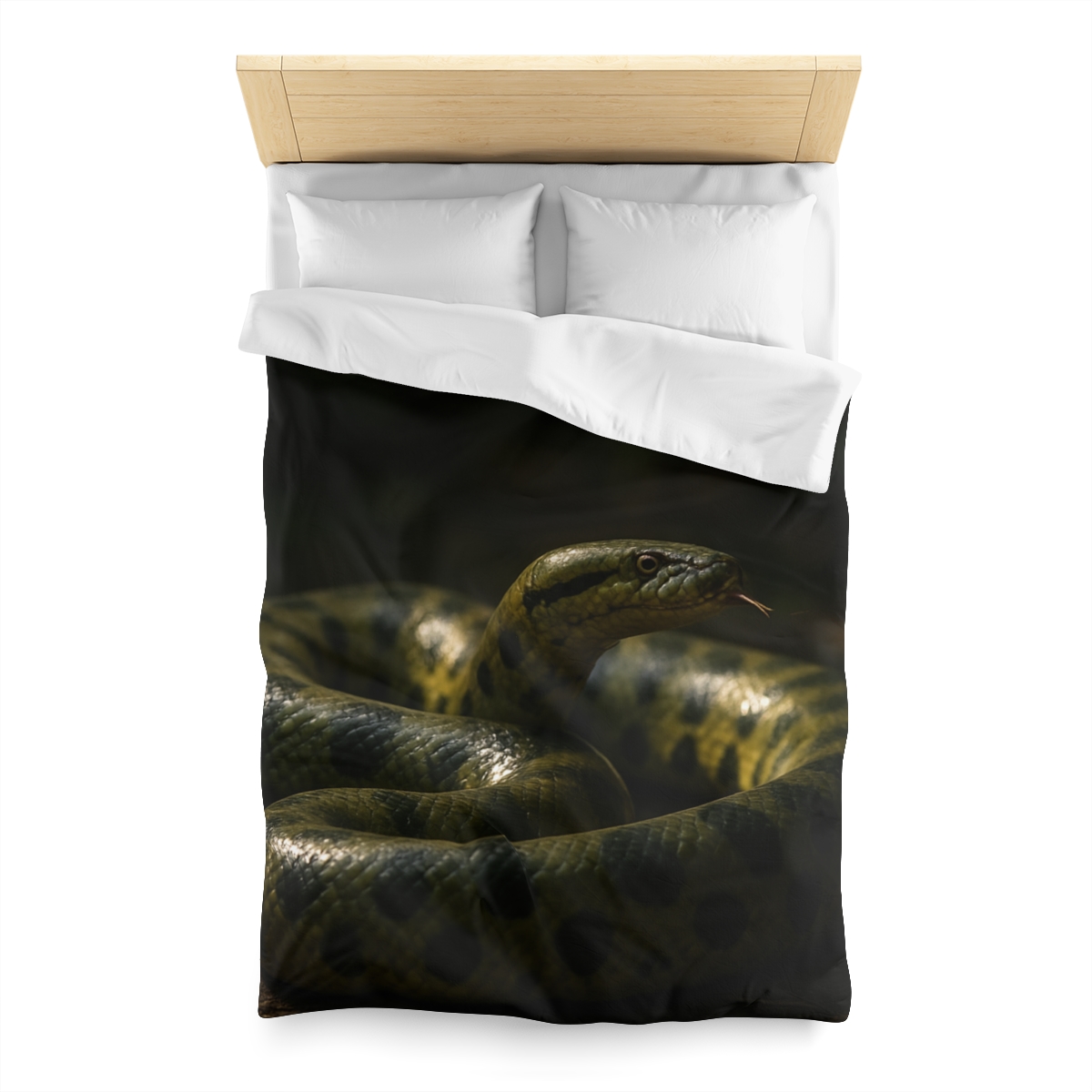 Shadow Ribbon Green Anaconda stylish duvet covers