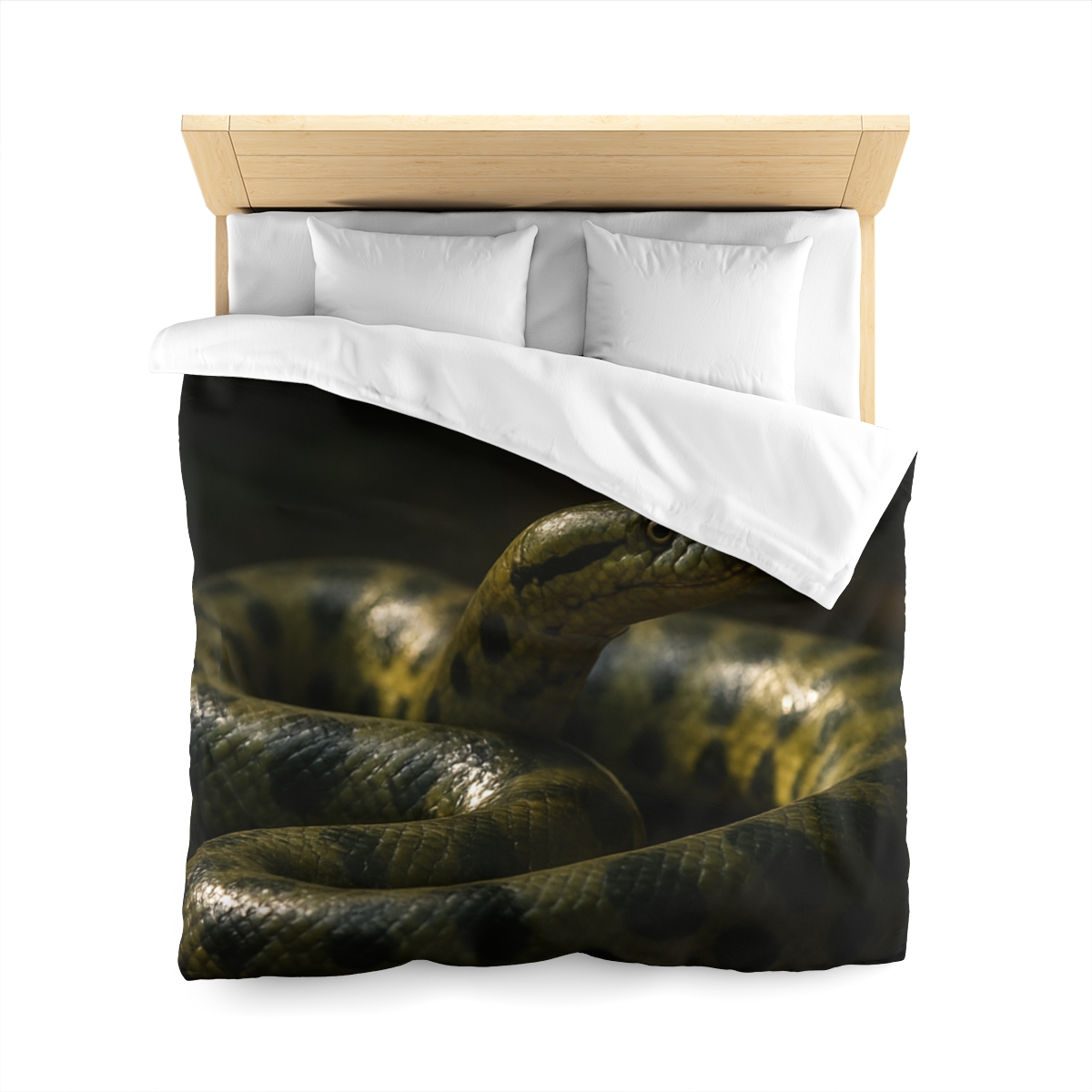 Shadow Ribbon Green Anaconda stylish duvet covers