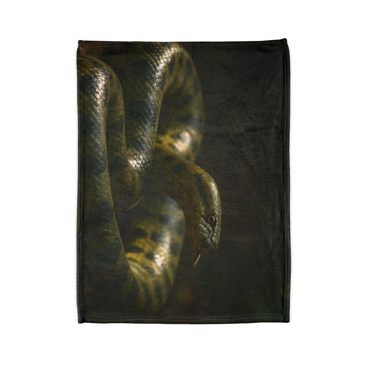 Shadow Ribbon Green Anaconda warm winter blankets