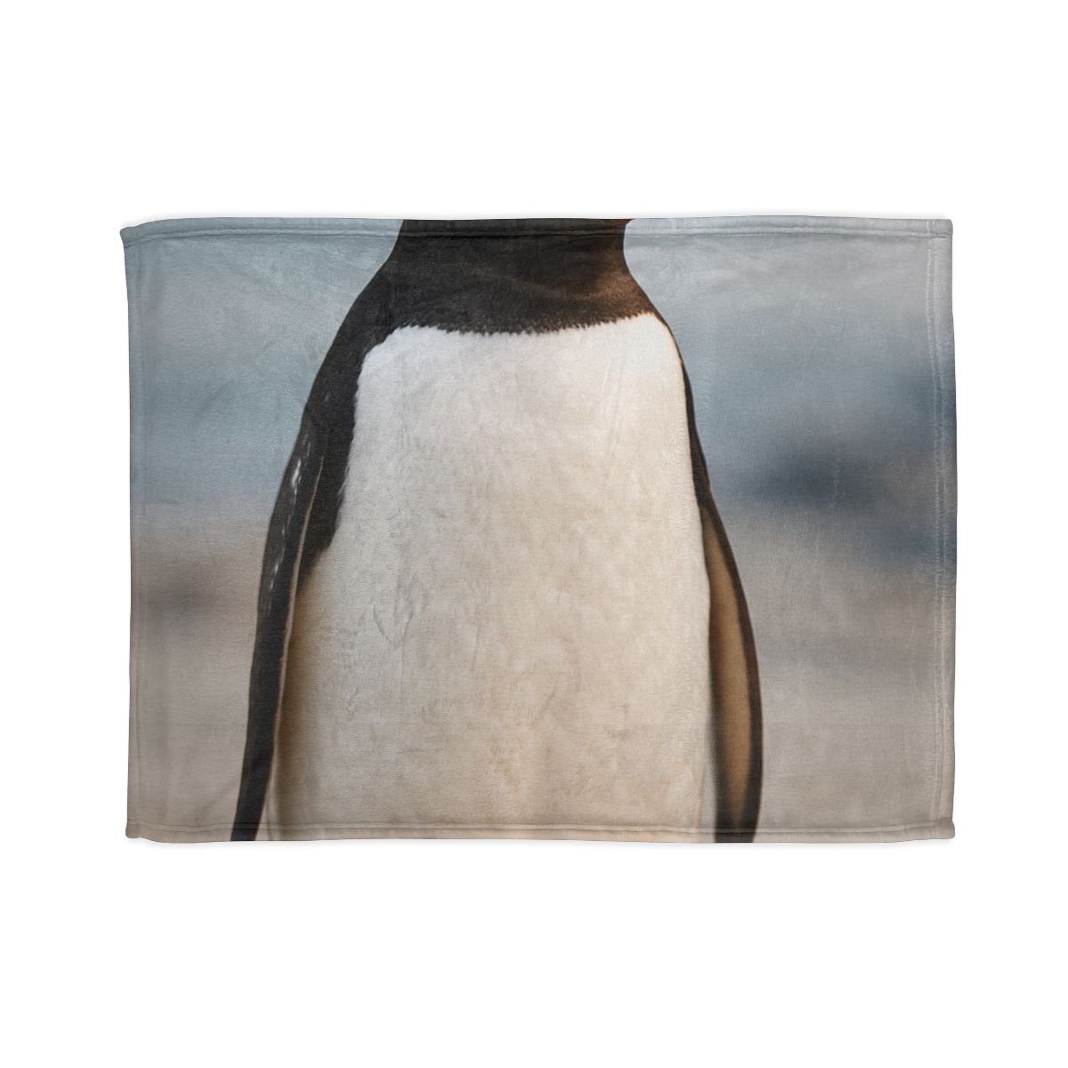 Shoreline Echo Gentoo Penguin designer printed blankets
