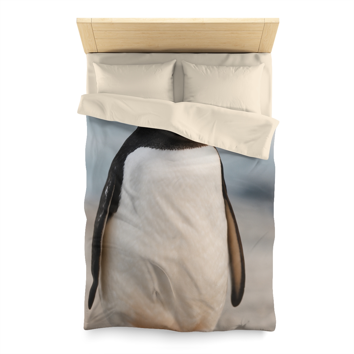 Shoreline Echo Gentoo Penguin trendy bedroom duvets