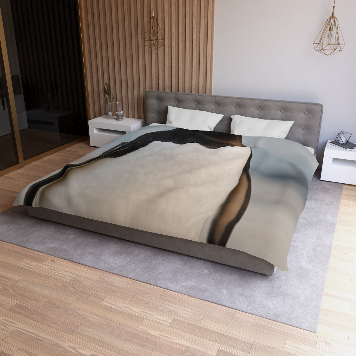 Shoreline Echo Gentoo Penguin trendy bedroom duvets