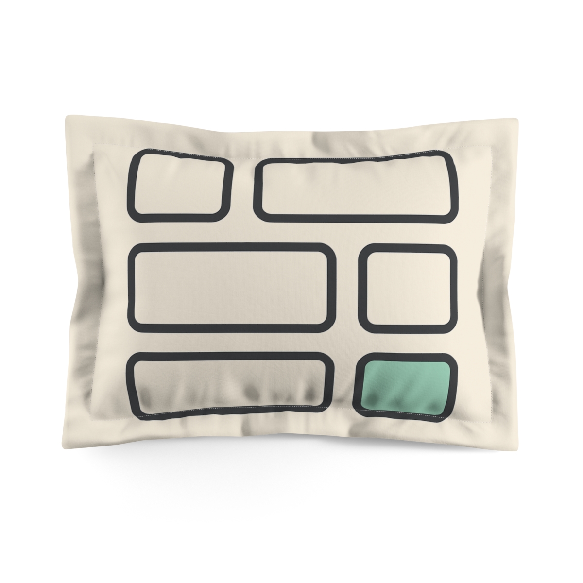 Short Grid With Missing Cell stylish throw pillows