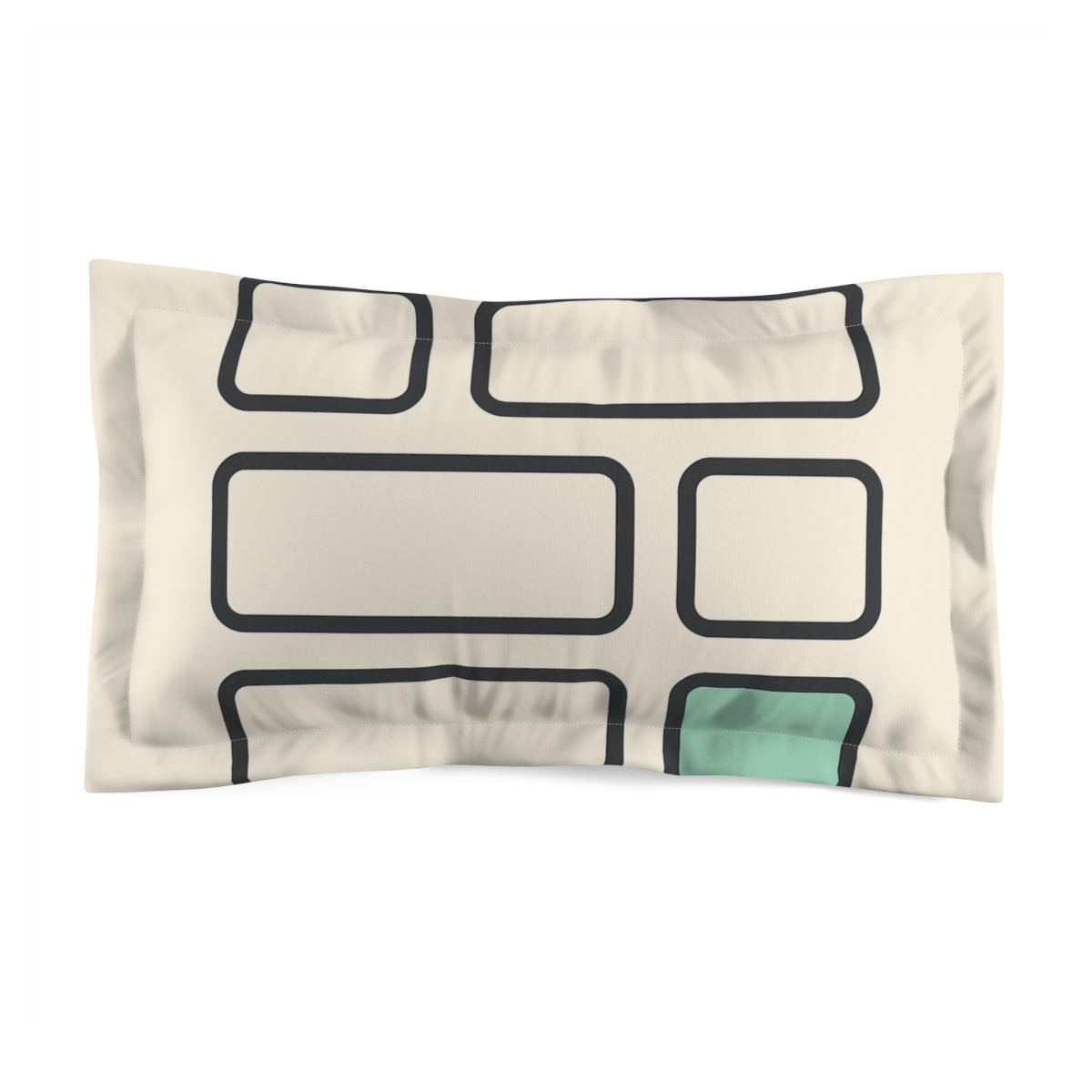 Short Grid With Missing Cell stylish throw pillows