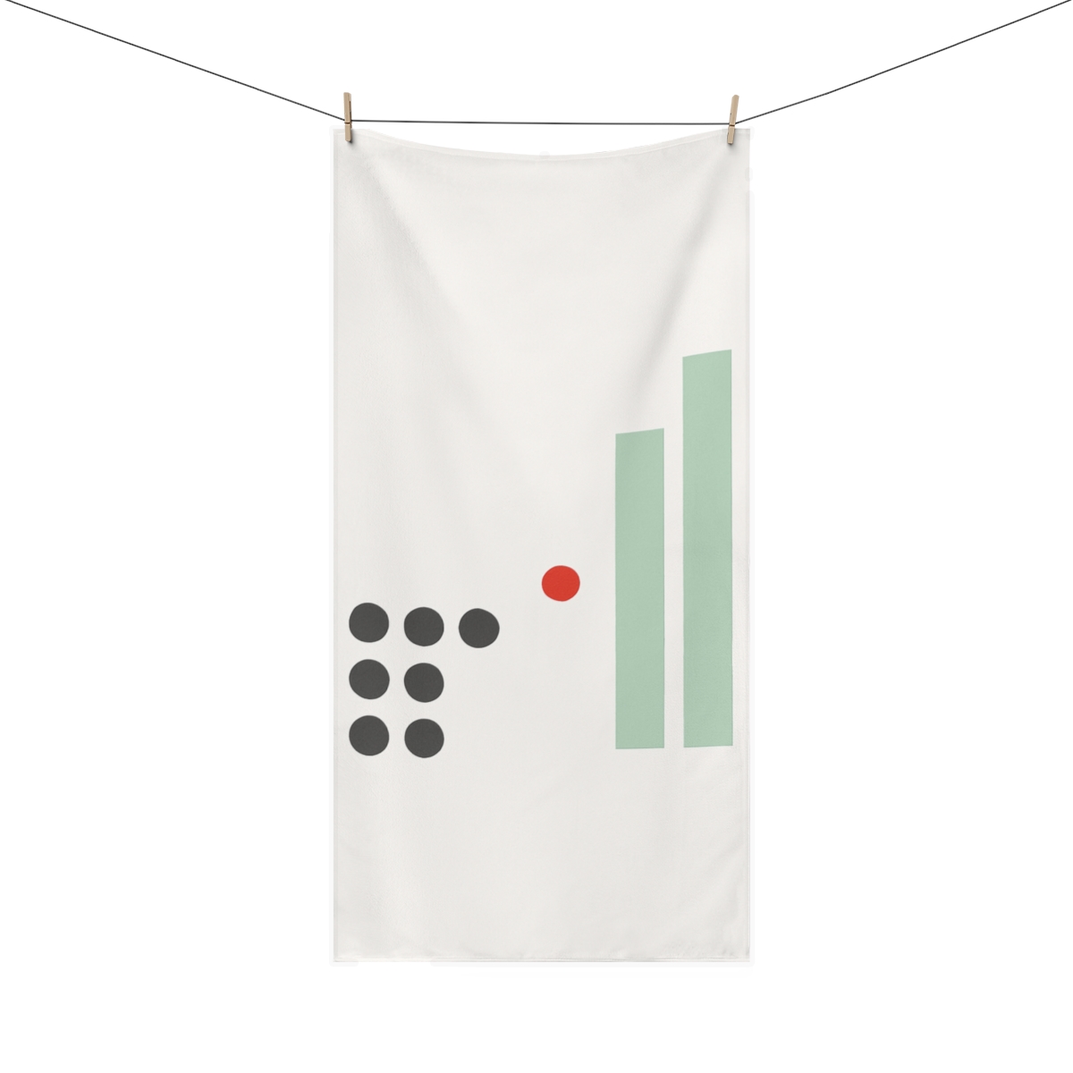 Short Grid With One Missing Dot stylish beach towels