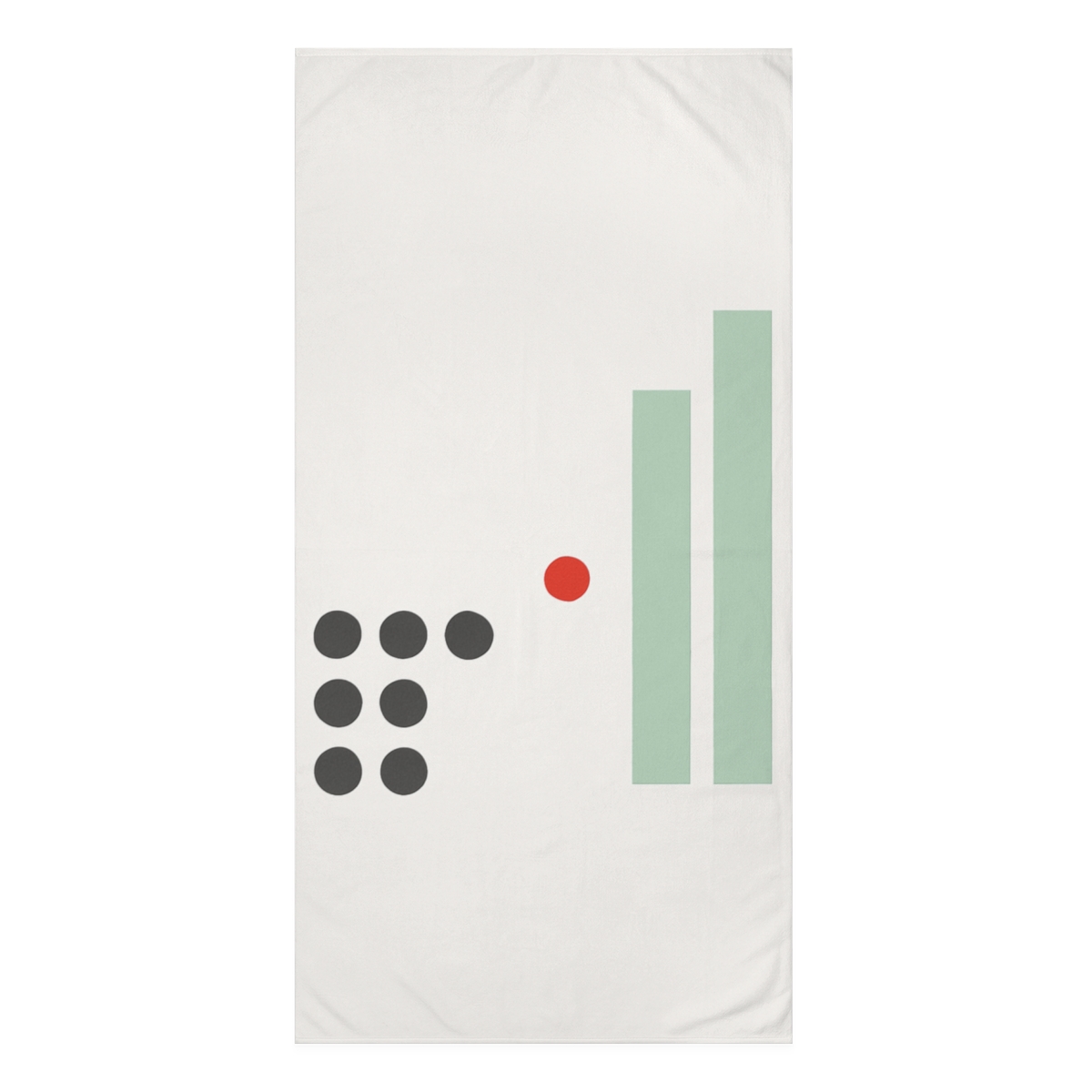 Short Grid With One Missing Dot stylish beach towels