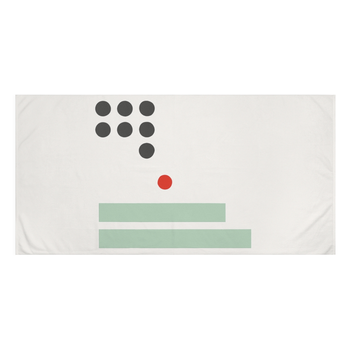 Short Grid With One Missing Dot stylish beach towels