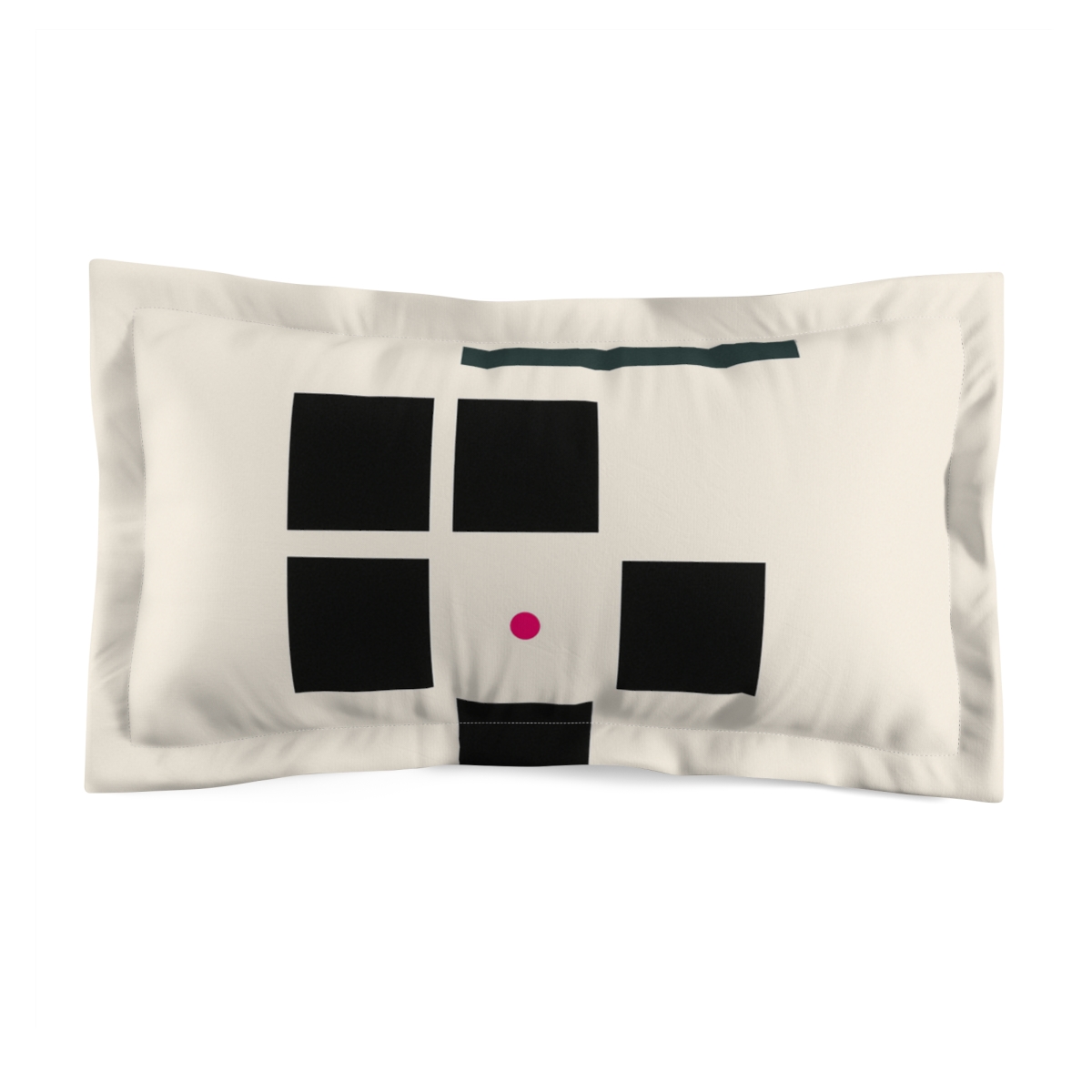Short Grid With Shifted Bar And Single Accent Point soft plush pillows