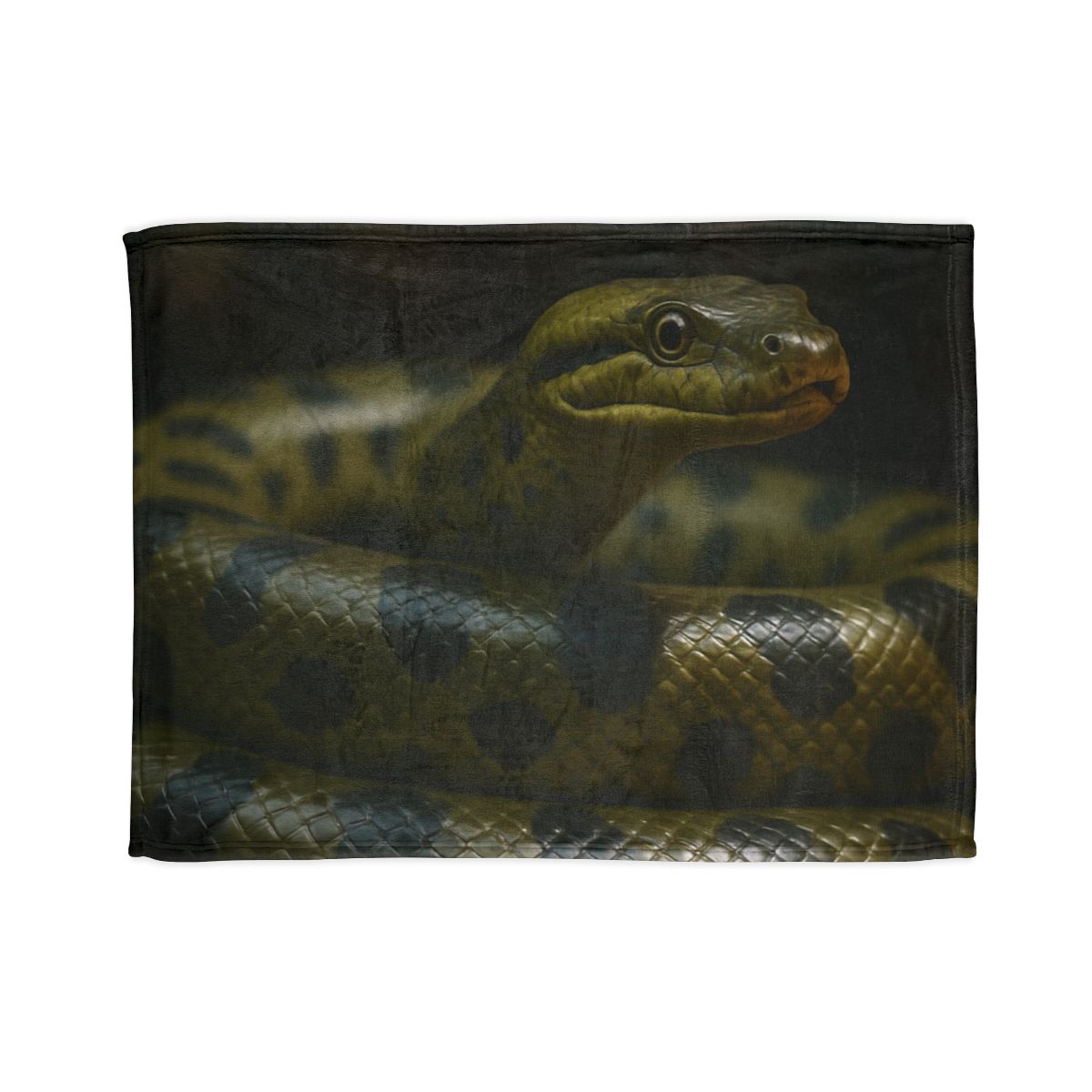 Silent Coil Green Anaconda personalized cozy blankets