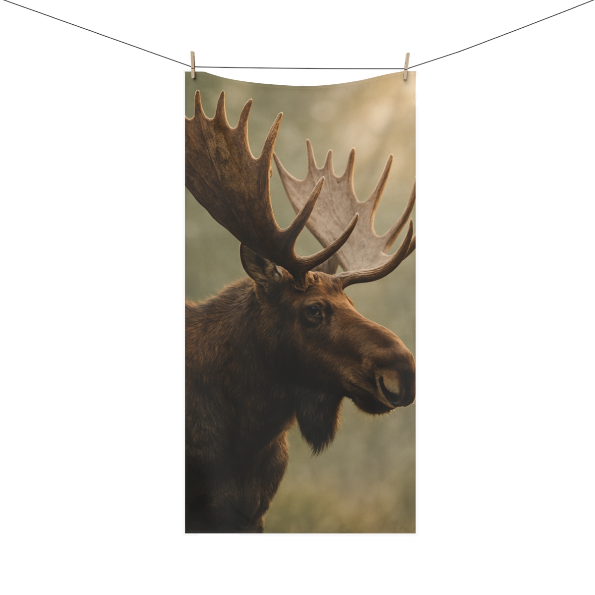 Silent Crown Moose comfortable face towels