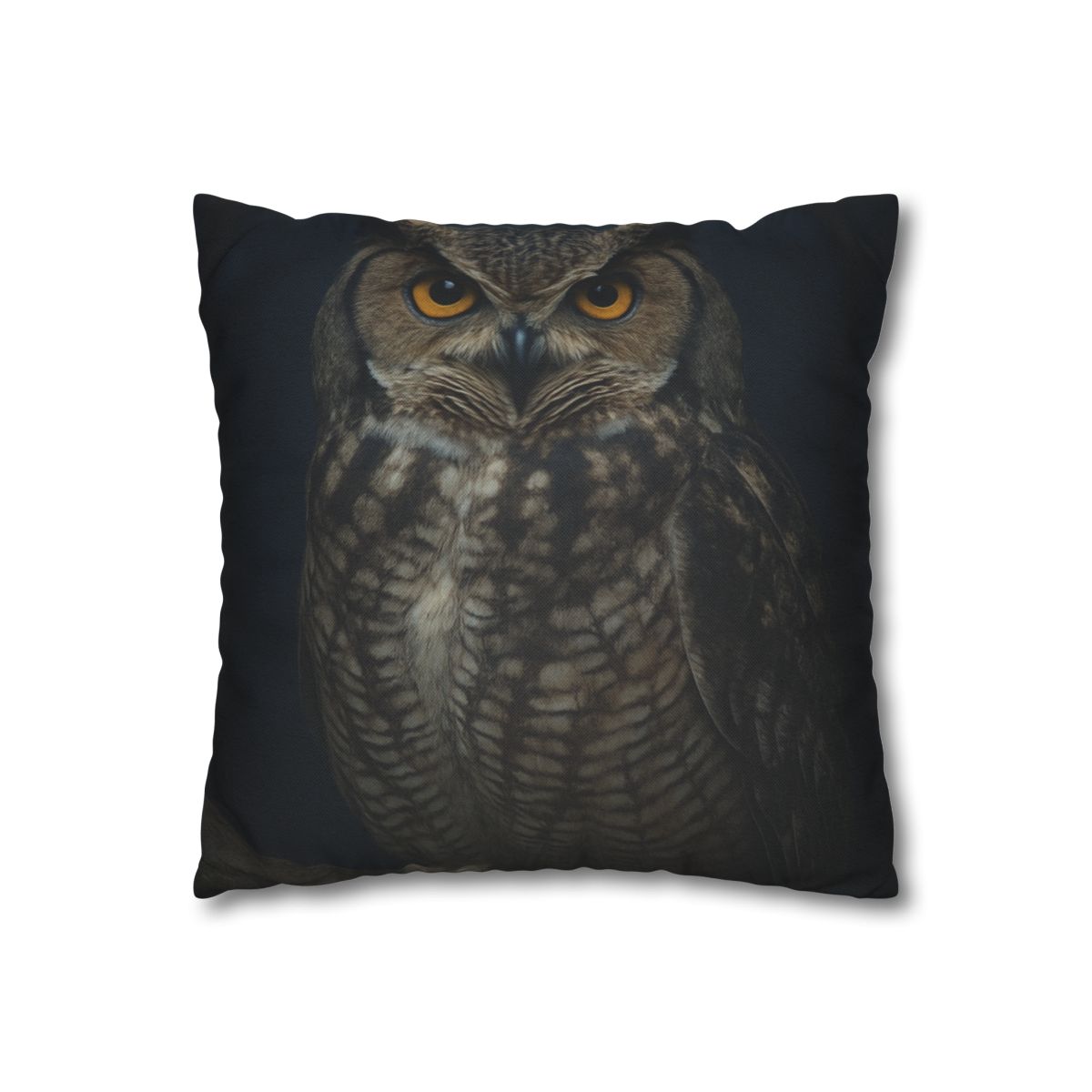 Silent Drift Great Horned Owl personalized pillow covers