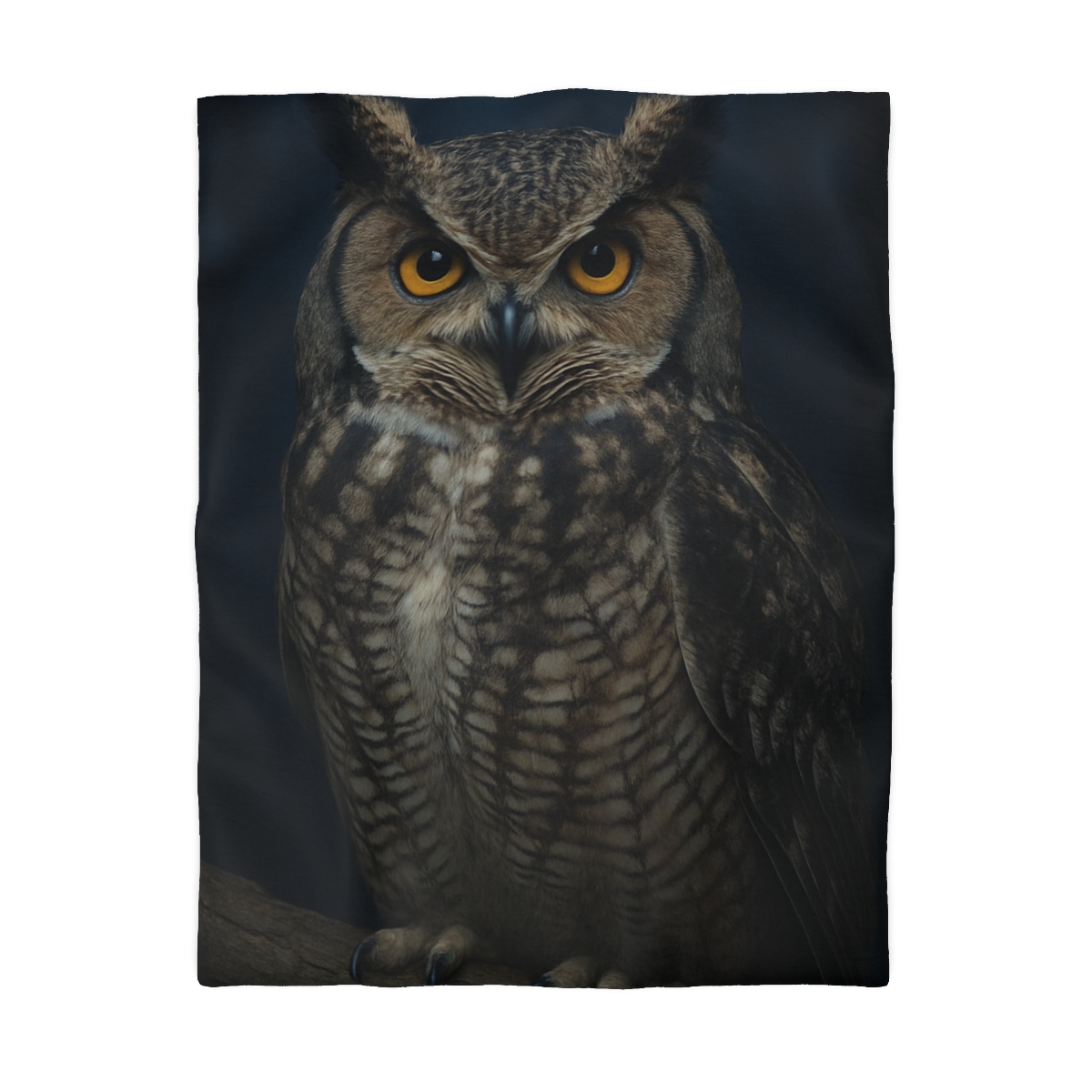 Silent Drift Great Horned Owl personalized bedding duvets