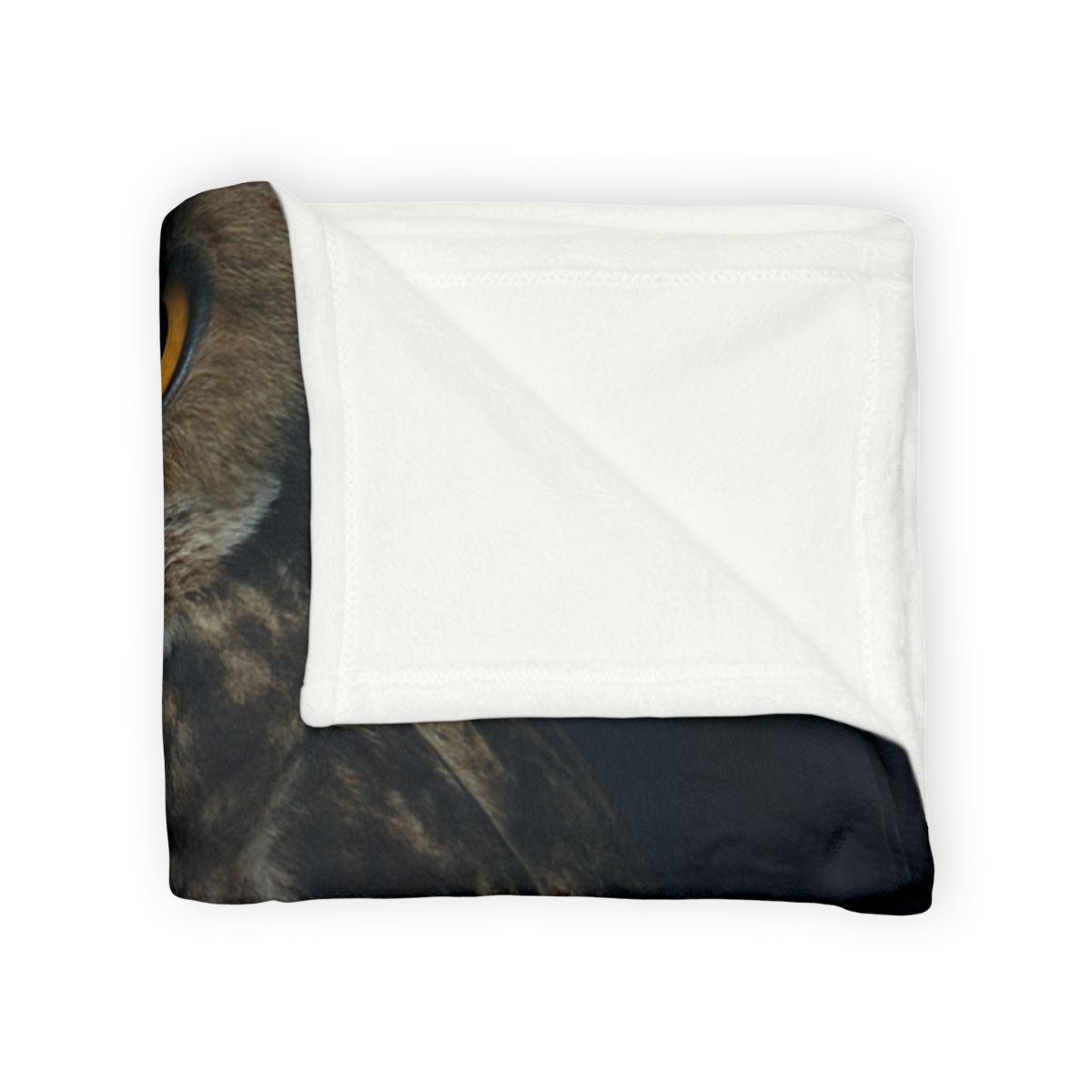 Silent Drift Great Horned Owl custom blankets