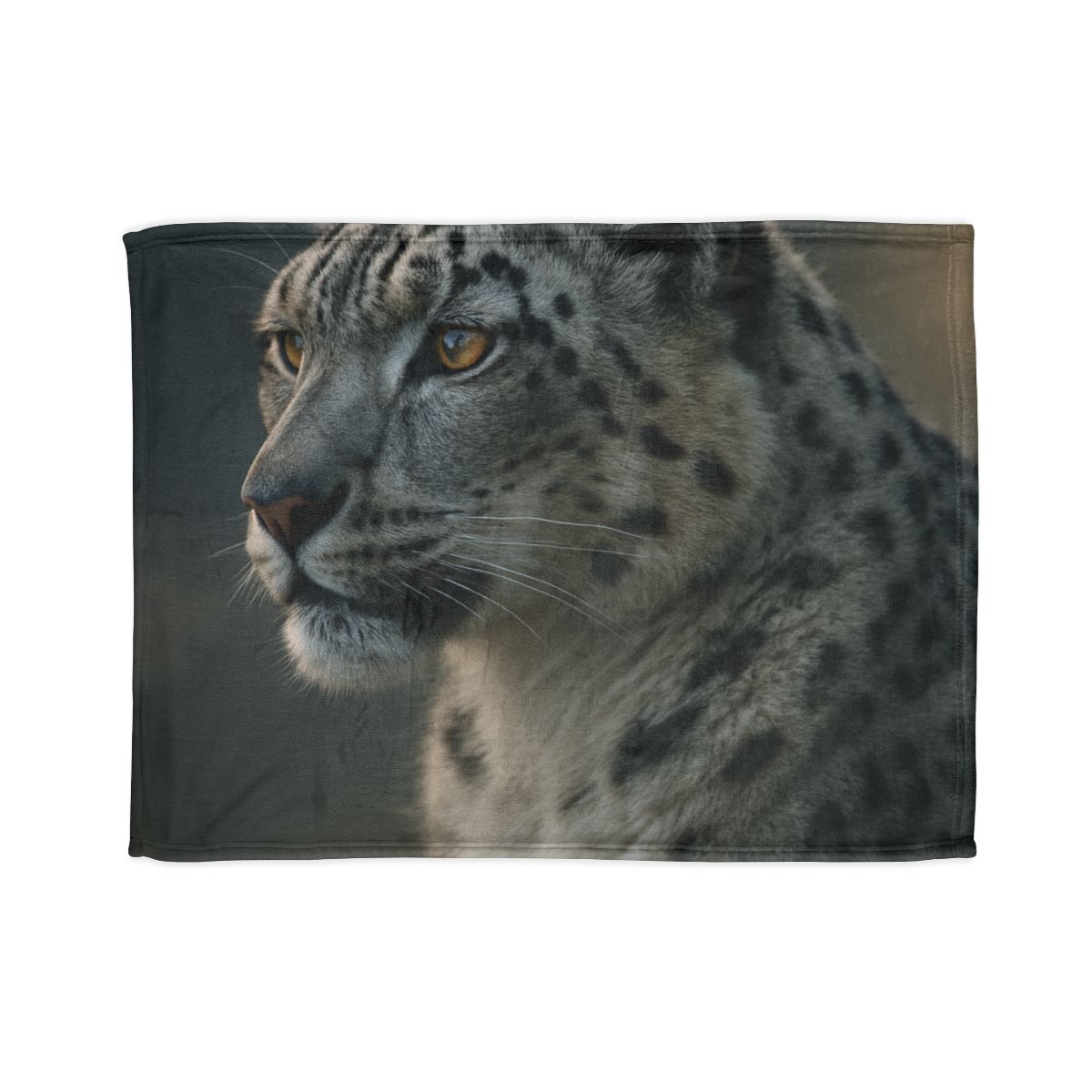 Silent Ember Snow Leopard stylish throw blankets