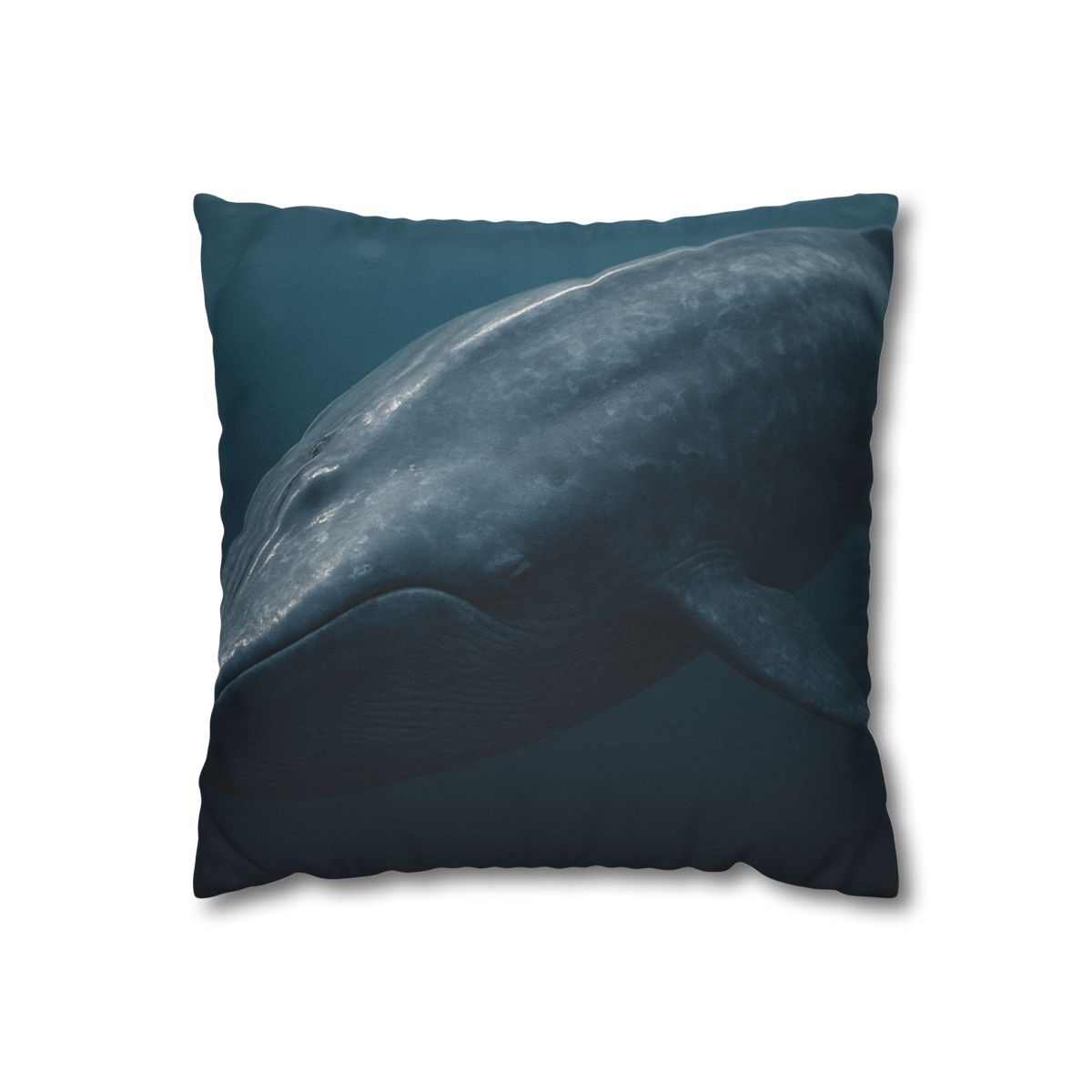 Silent Giant Blue Whale soft cotton pillow cases
