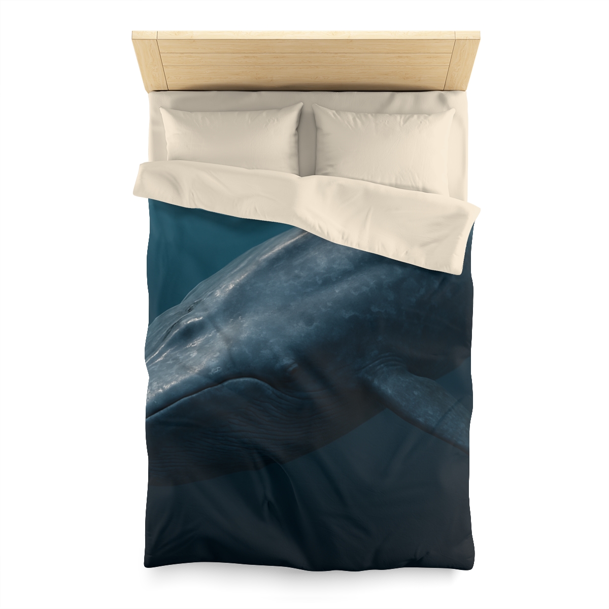 Silent Giant Blue Whale soft comforter duvets