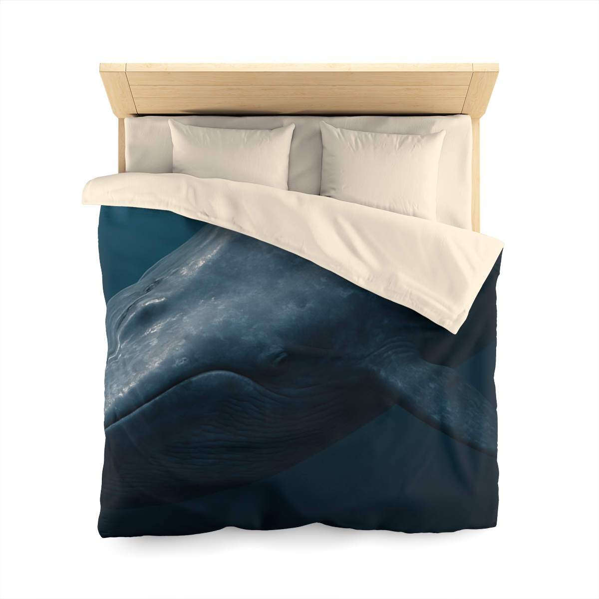 Silent Giant Blue Whale soft comforter duvets