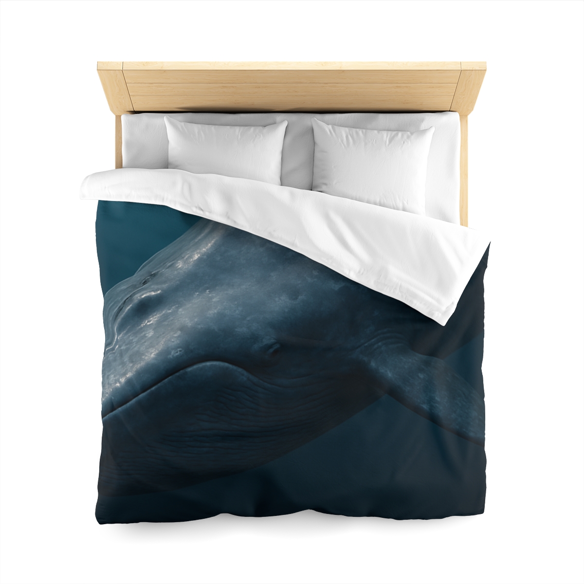 Silent Giant Blue Whale soft comforter duvets