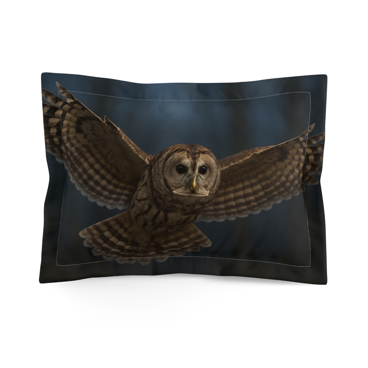 Silent Glide Barred Owl unique shape pillows