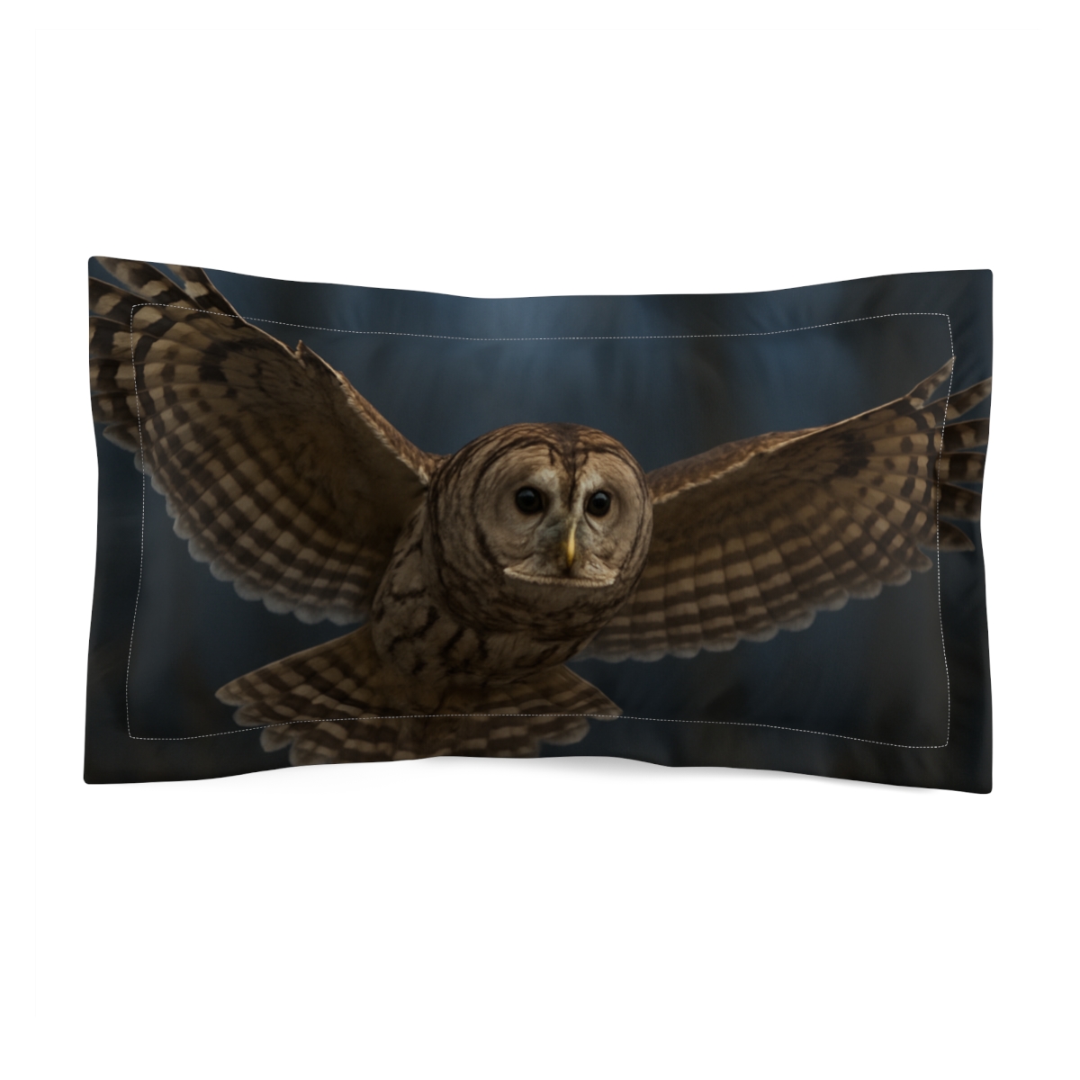 Silent Glide Barred Owl unique shape pillows