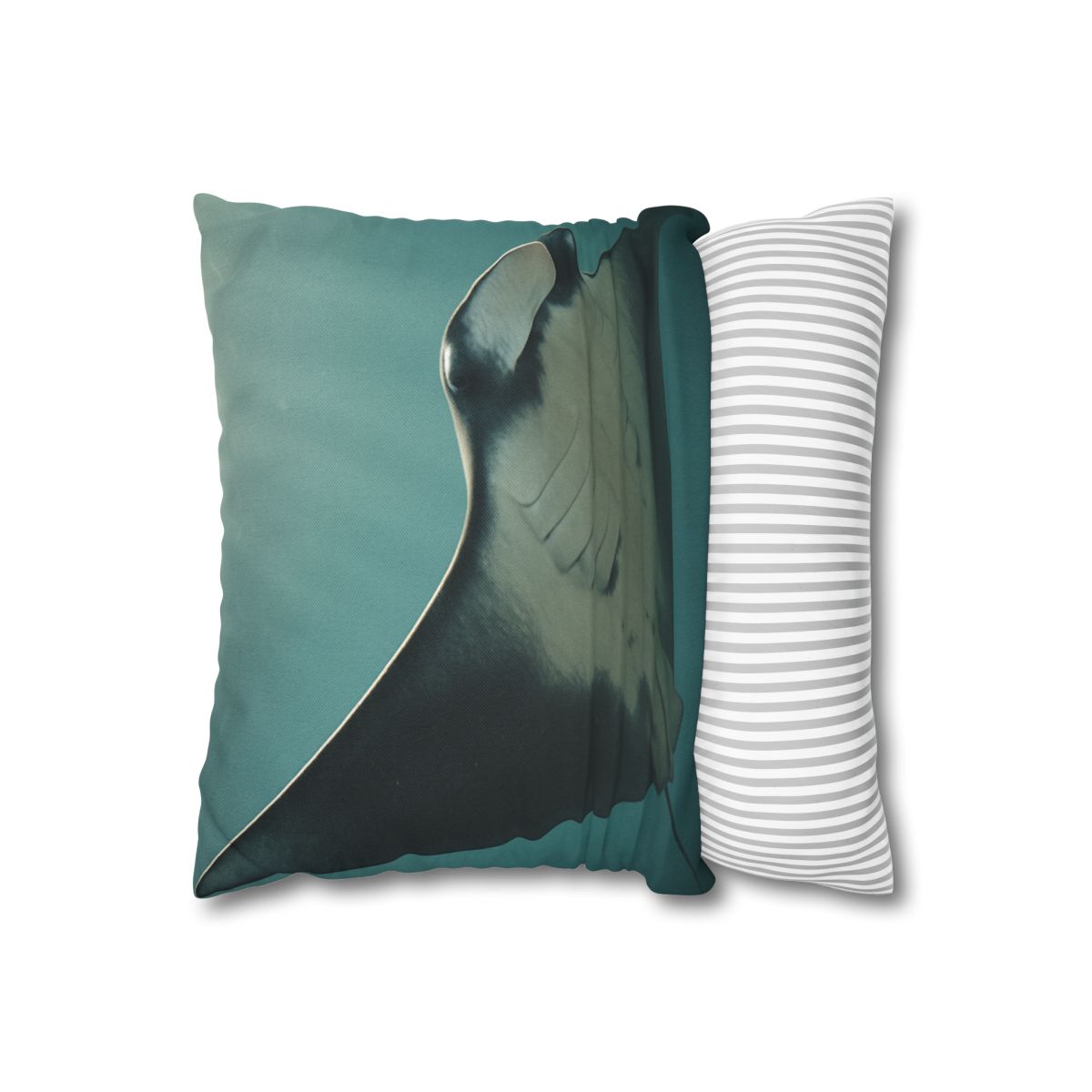 Silent Glide Giant Manta Ray personalized pillow covers