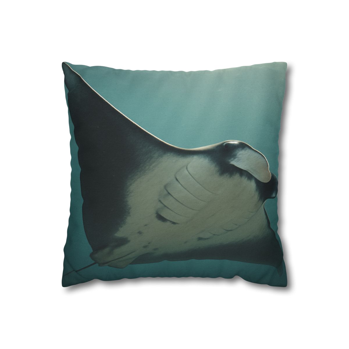 Silent Glide Giant Manta Ray personalized pillow covers