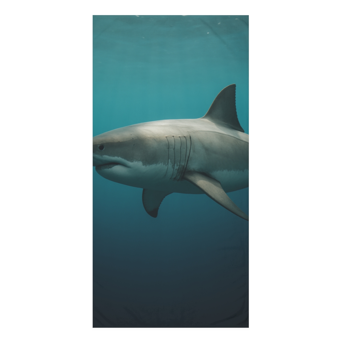 Silent Glide Great White Shark stylish beach towels