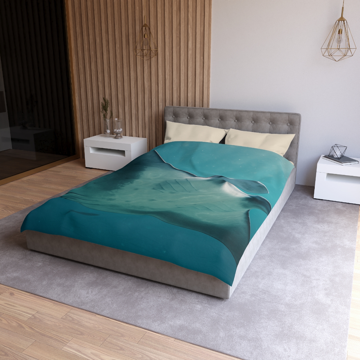 Silent Glide Manta Ray unique patterned duvets