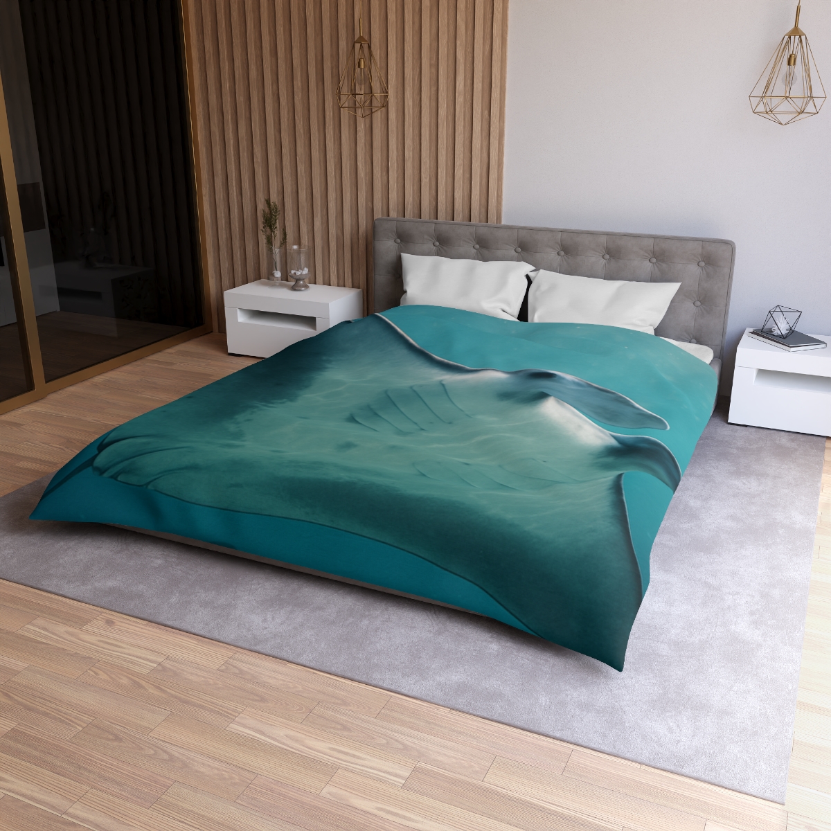 Silent Glide Manta Ray unique patterned duvets