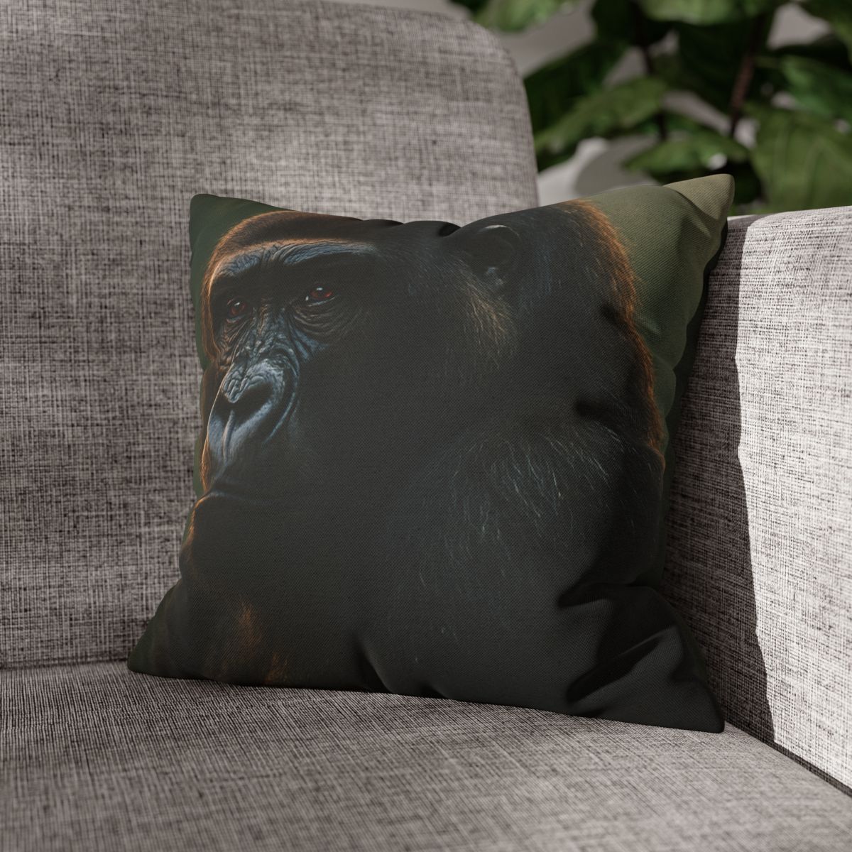 Silent Guardian Mountain Gorilla designer print pillow cases