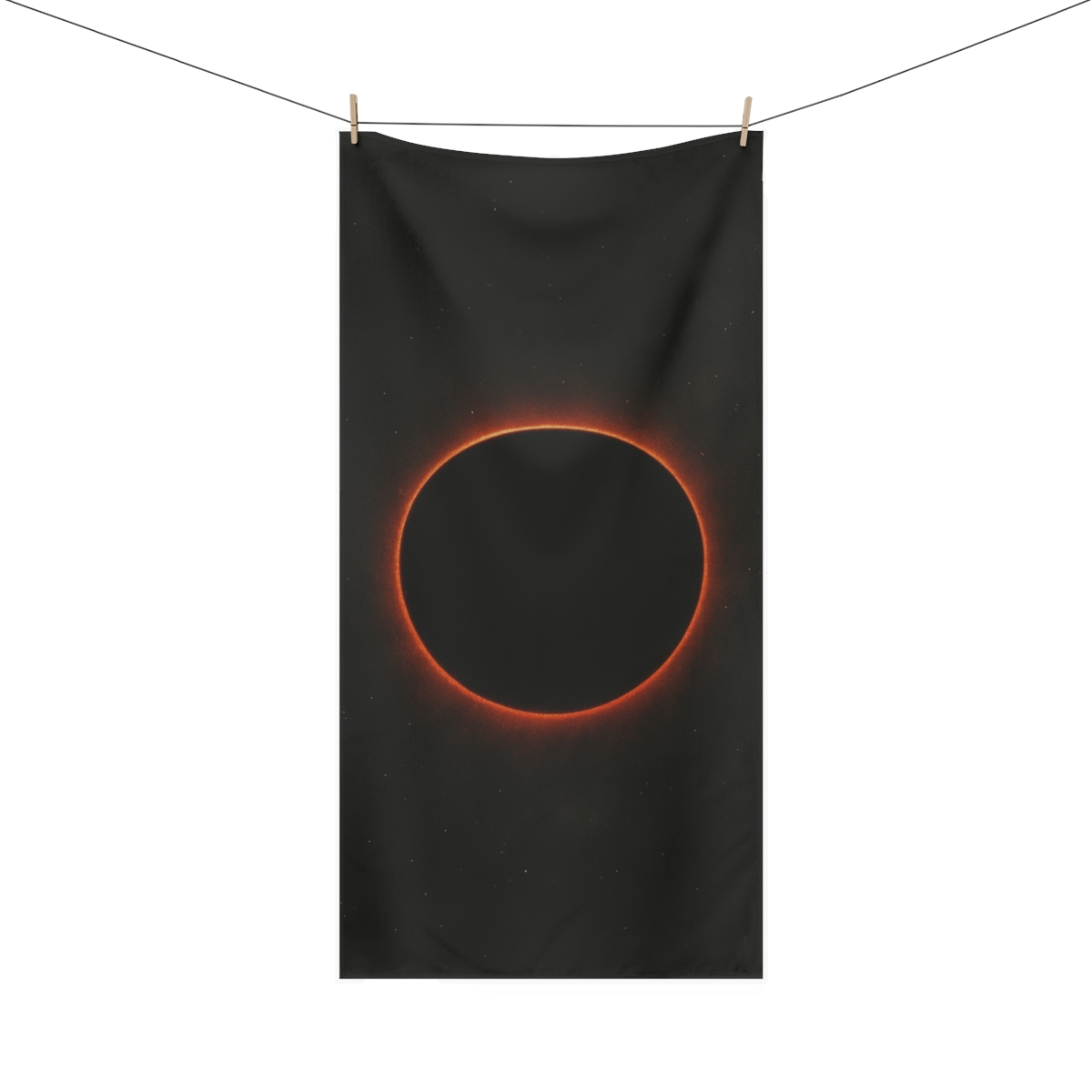 Silent Horizon Ember designer printed towels