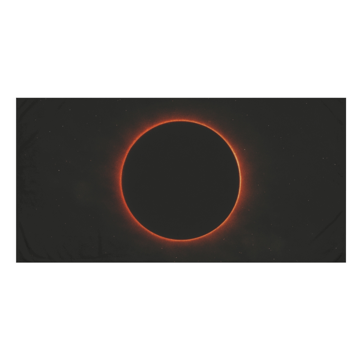 Silent Horizon Ember designer printed towels