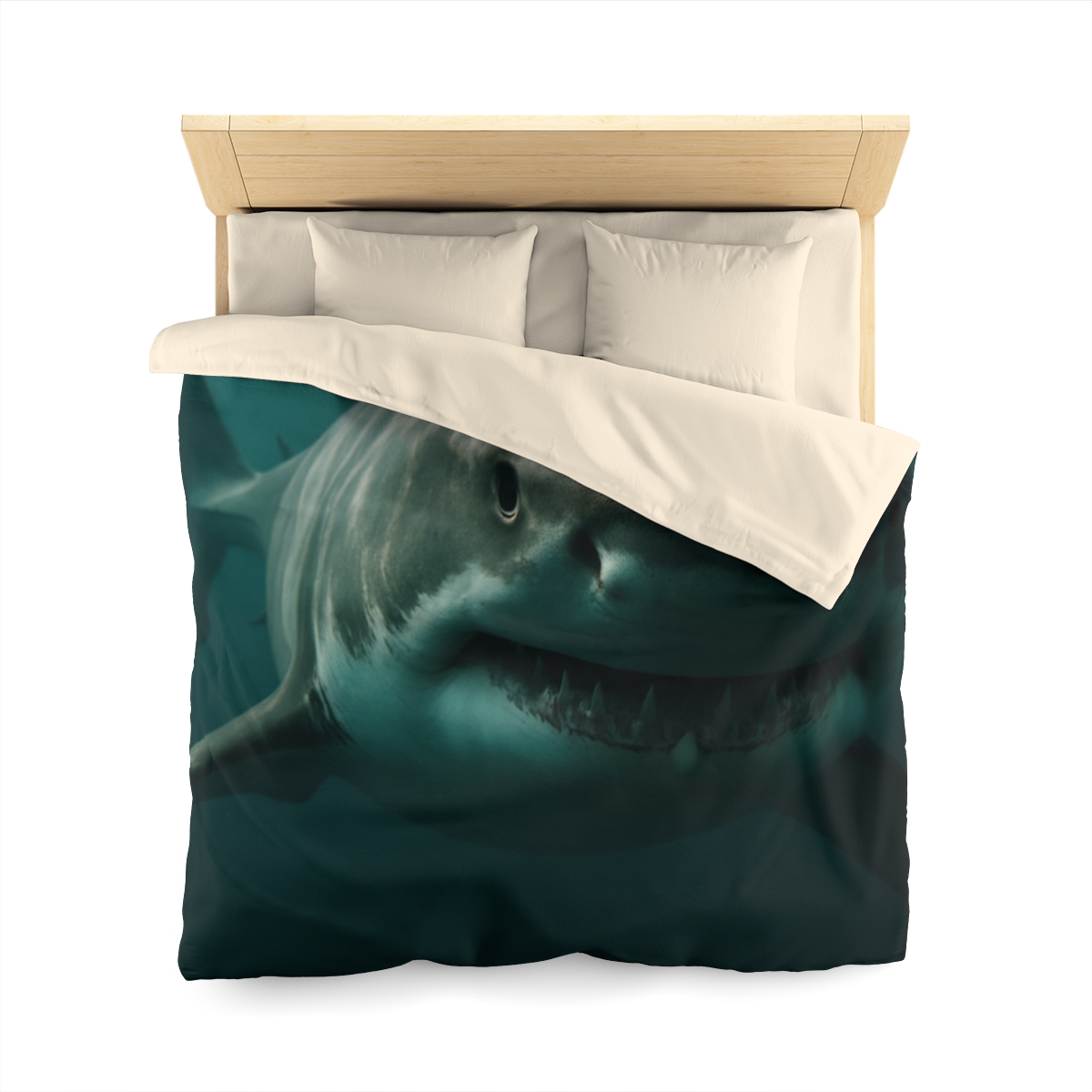 Silent Hunter Great White Shark personalized bedding duvets