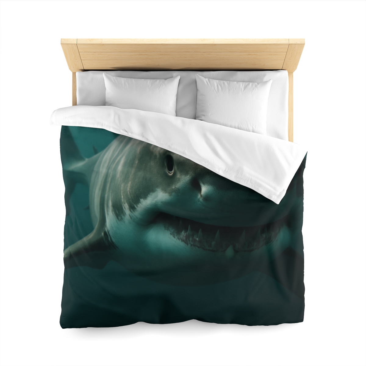Silent Hunter Great White Shark personalized bedding duvets