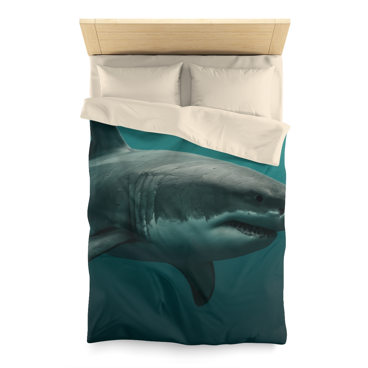 Silent Hunter Great White Shark unique patterned duvets