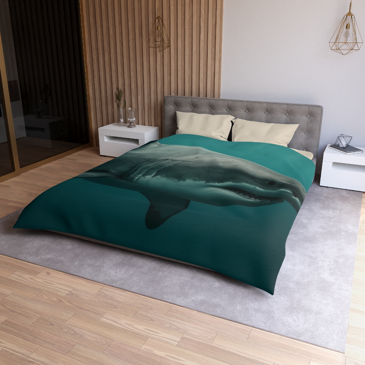 Silent Hunter Great White Shark unique patterned duvets