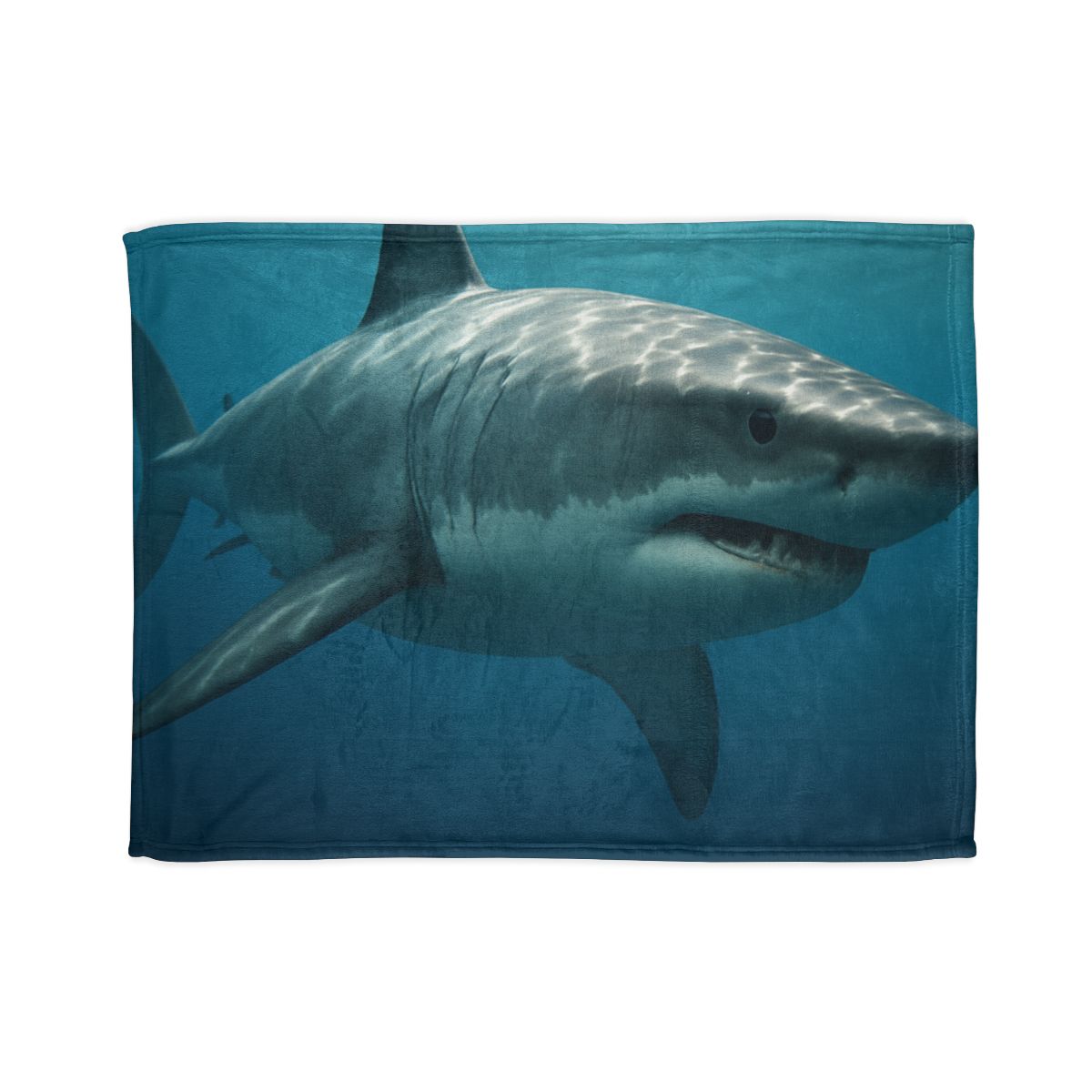 Silent Hunter Great White Shark decorative home blankets