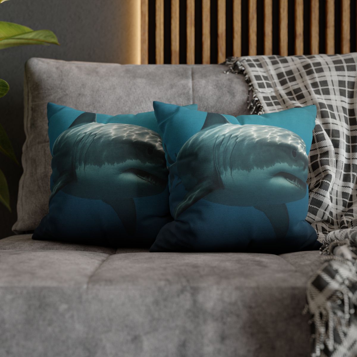 Silent Hunter Great White Shark stylish decorative pillowcases